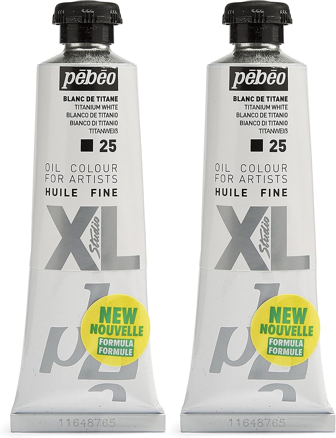 PEBEO 937025 37 ml XL Studio Fine Oil, Titanium White (Pack of 2)