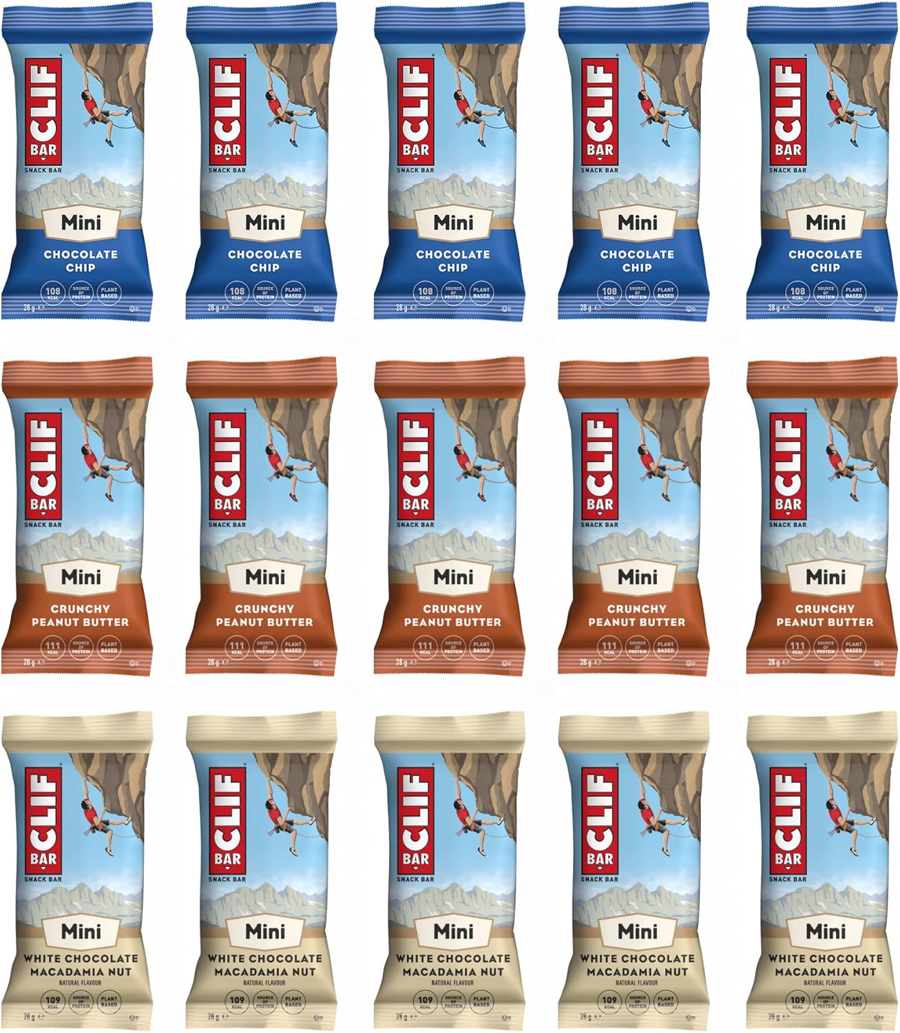 CLIF BAR Minis - Mixed Selection Box - 15 Bars