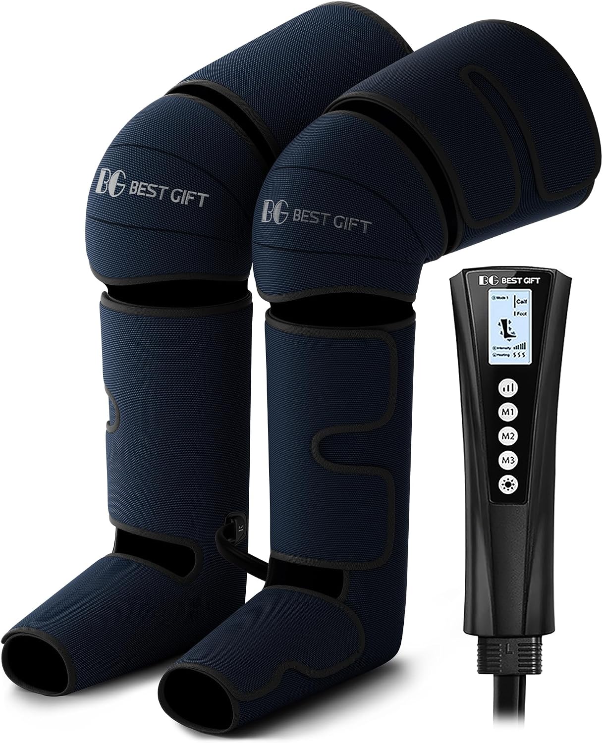 Bestgift Fathers Day Dad Gifts for Mom Men Women Christmas Mothers Day, Fathers Day, Air Compression Massager with Heat for Foot, Leg, Calf, Thigh, Knee, Helpful for Muscle Fatigue