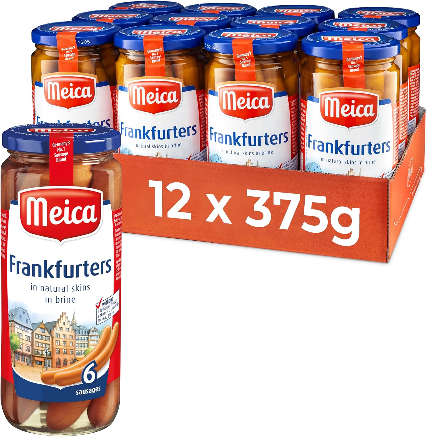 Meica Frankfurters 375 g (Pack of 12)