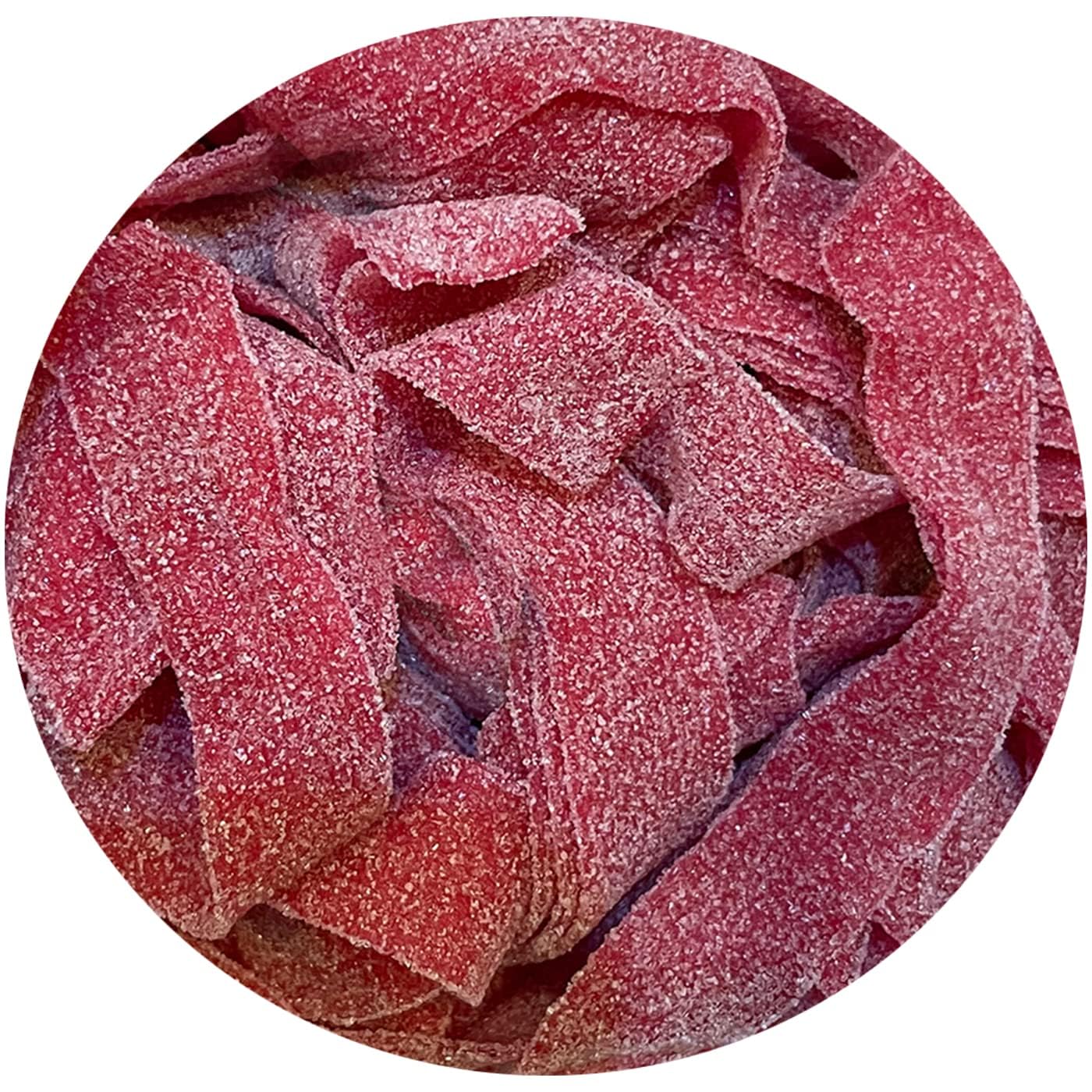 Smarty Stop Every Sour Belts Flavor Gummy Candy 1 Pound (Red Wild Cherry)