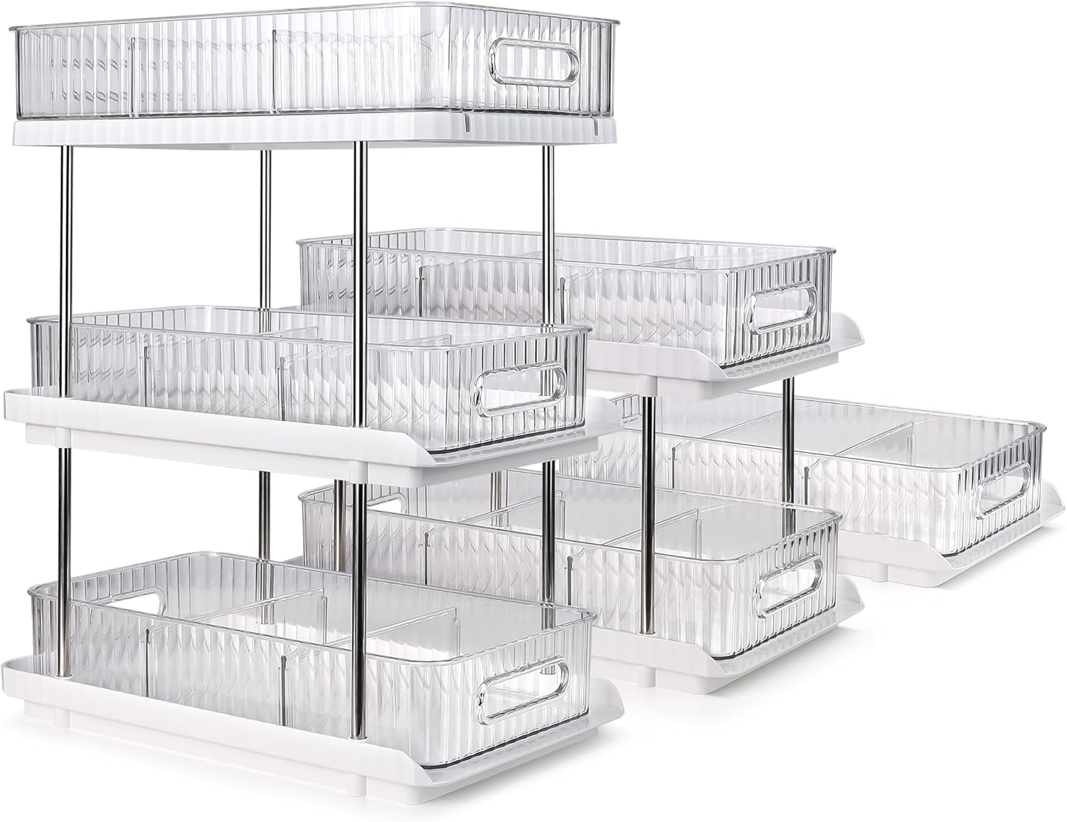 3-Tier Under Sink Organizer – Pull-Out Storage for Kitchen & Bathroom – Under Bathroom Sink Organizer, Under Sink Organizer Storage, Under Cabinet Storage Organizer