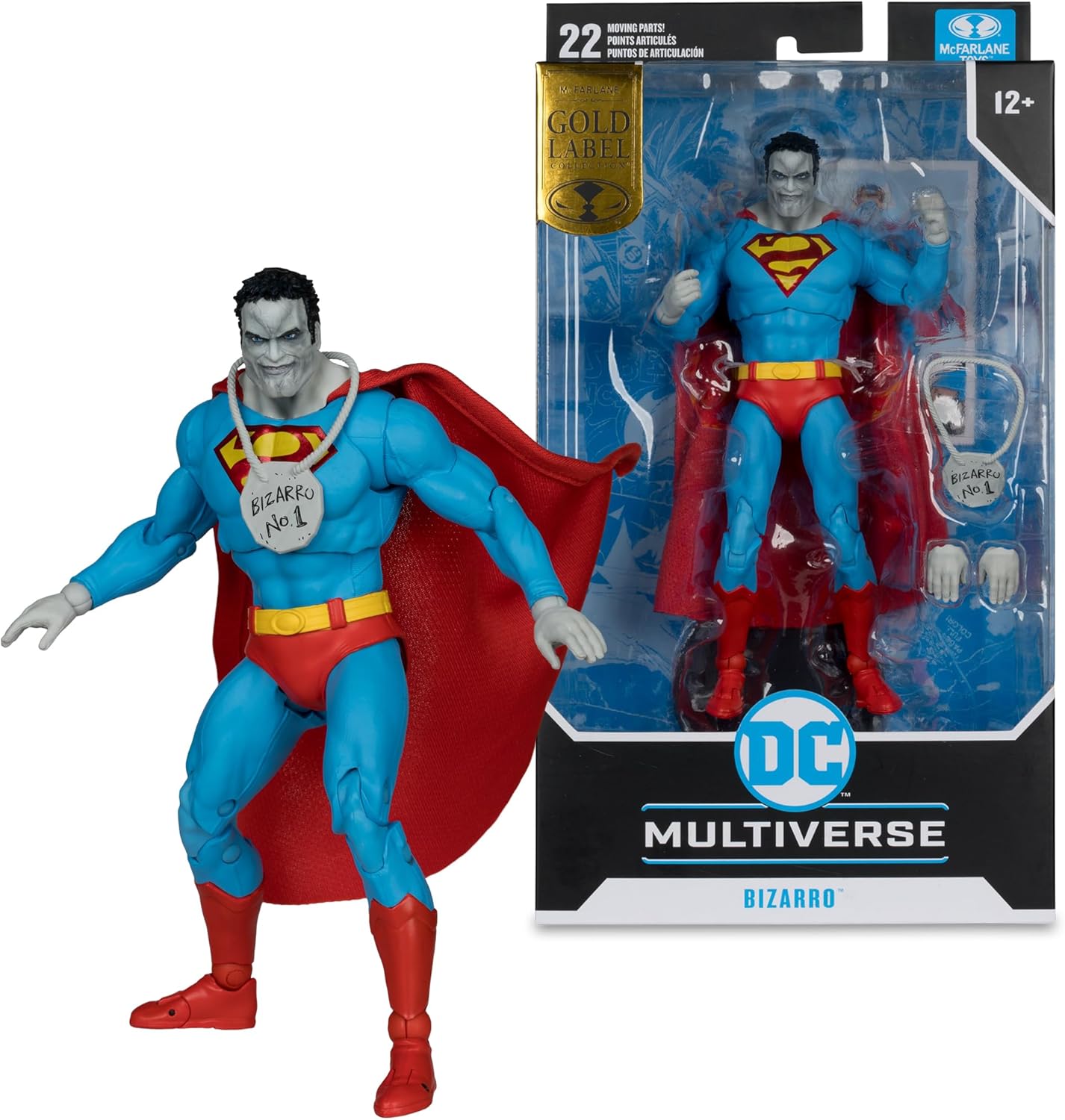 McFarlane DC Multiverse Bizzaro (DC Classic) Gold Label 7in Action Figure Toys