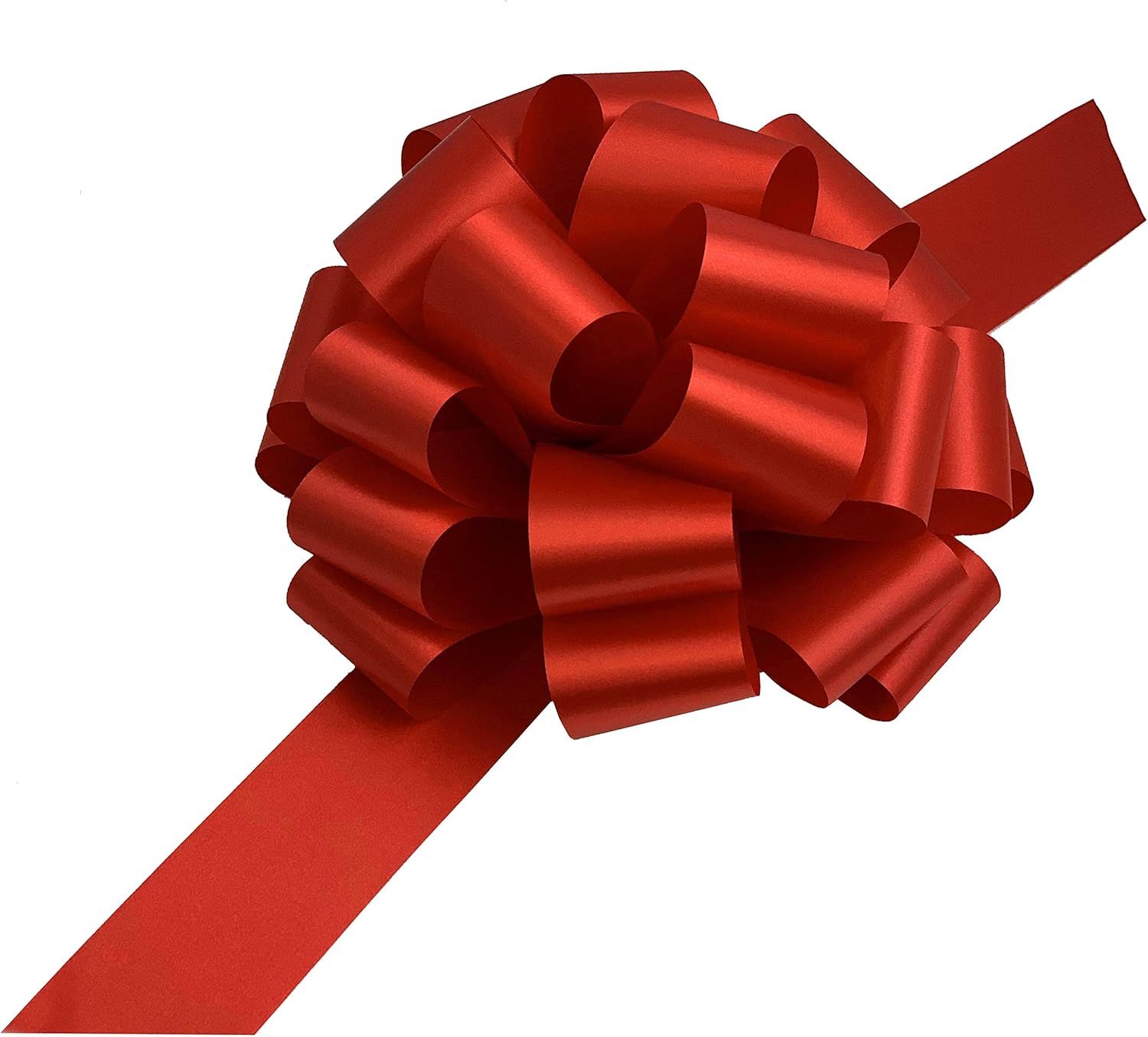 Large Red Ribbon Pull Bows - 9" Wide, Set of 6, Valentine's Day, President's Day, Presents, Wreath, Fundraiser, Decoration, Office, Big Gift Bows, Gift Basket, Memorial Day, 4th of July, Christmas