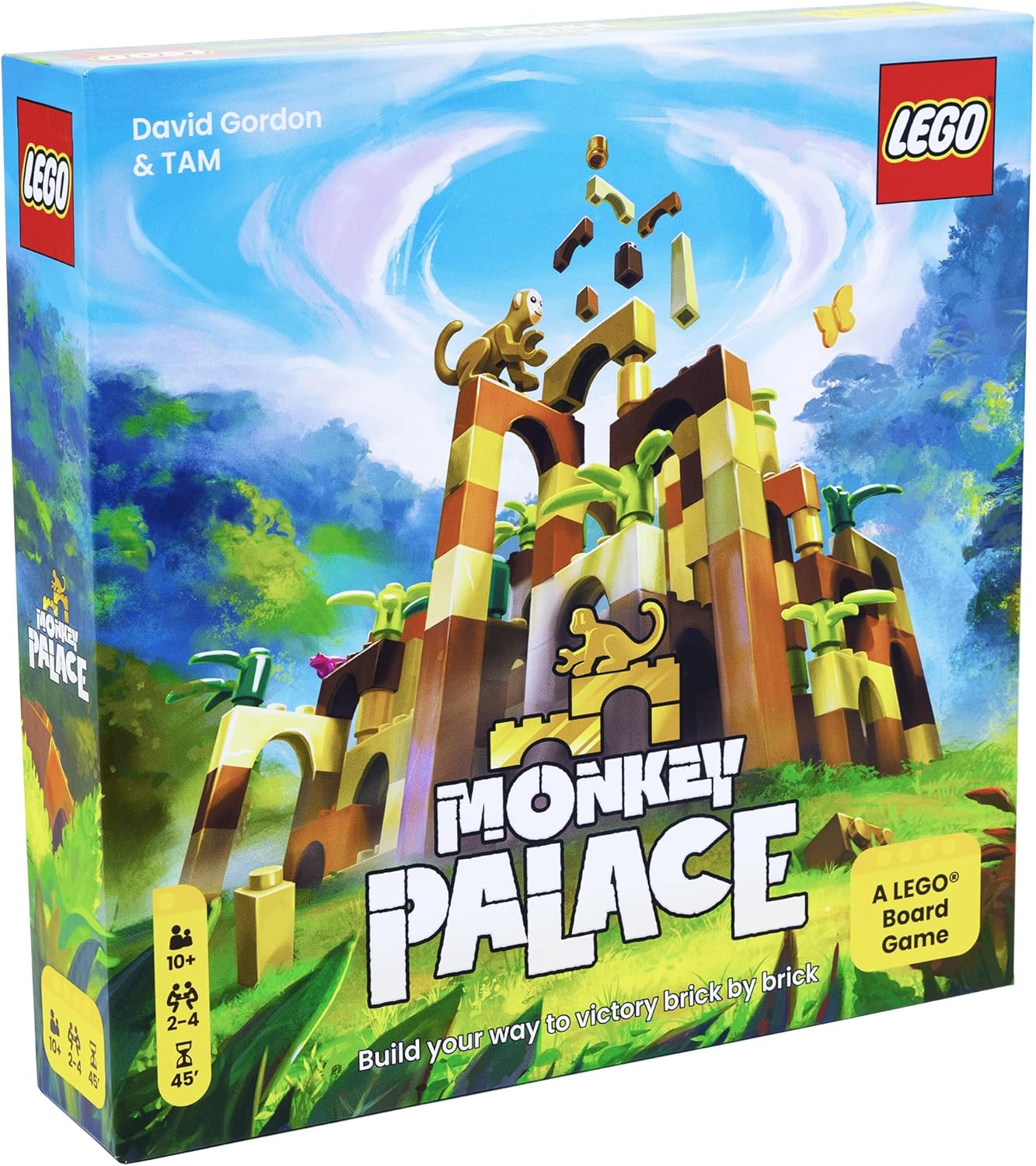 Monkey Palace: A Lego Board Game - Build Your Way to Victory Brick by Brick! Fun Family Brick-Building Game for Kids & Adults, Ages 10+, 2-4 Players, 45 Minute Playtime, Made by Bezzerwizzer