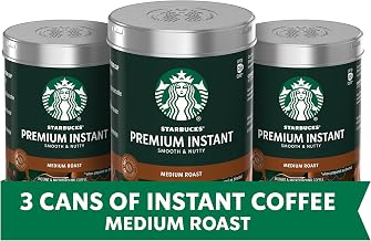 Starbucks Premium Instant Coffee, Medium Roast, 100% Arabica Beans, 3 Pack (3.17 Oz Each)