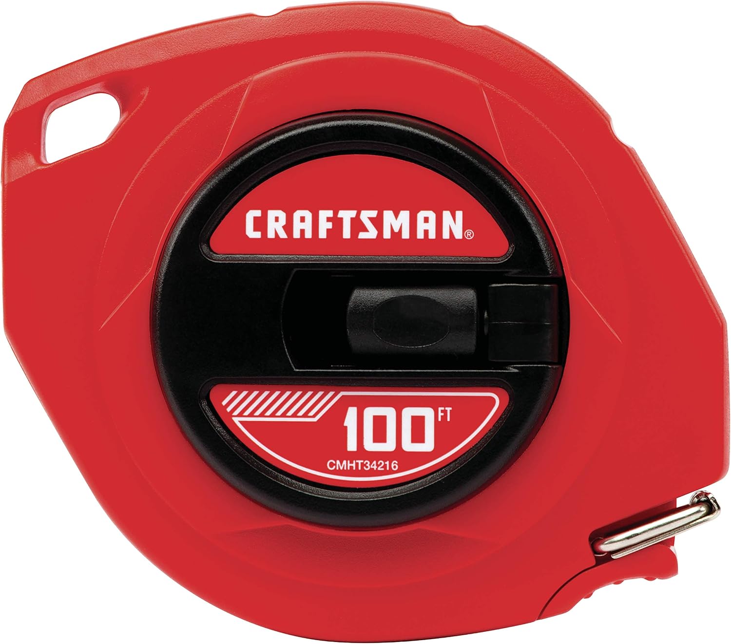 CRAFTSMAN 100-ft Tape Measure, Easy-Wind Steel Blade (CMHT34216)