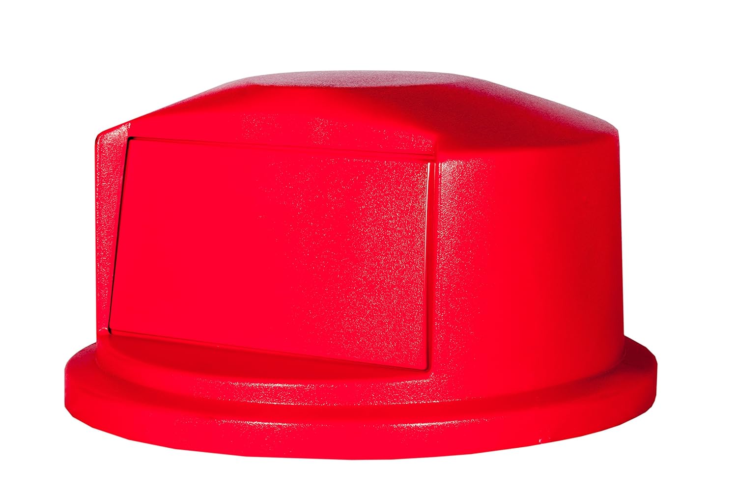 Rubbermaid Commercial Products Heavy-Duty BRUTE Dome Swing Top Door Lid, Plastic, Red, Compatible with the 44-Gallon Waste/Utility Containers
