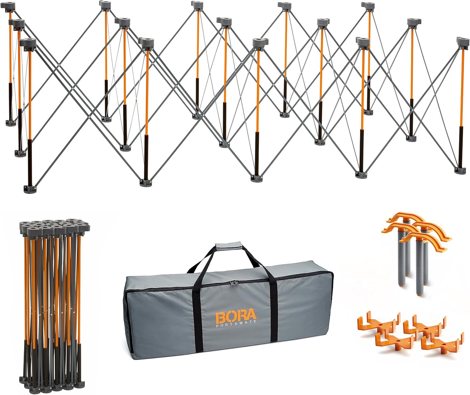 BORA Centipede Folding Work Table 4x8 ft Portable Workbench for Garage