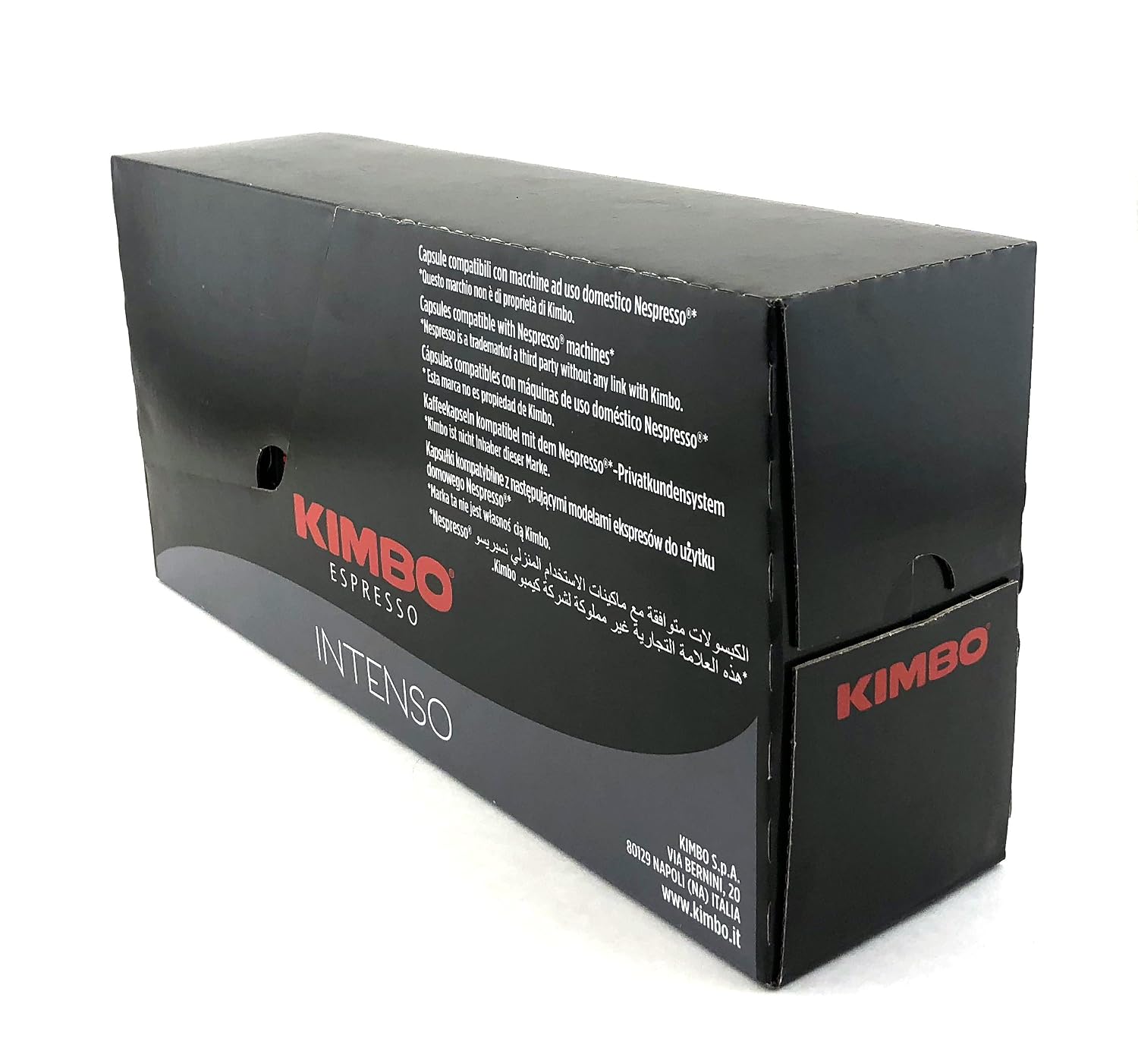 Kimbo Intenso Espresso Capsules, Nespresso Compatible, Dark Roast, 100 Ct (EU Version)