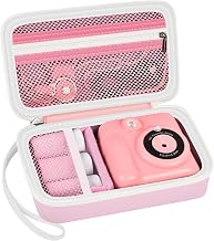 Case Compatible with ESOXOFFORE for Dylanto for Anchioo for WEEFUN for GKTZ for Amzelas for Mafiti Instant Print Camera for Kids, Film Camera Storage Holder Organizer bag (Box Only)- Pink