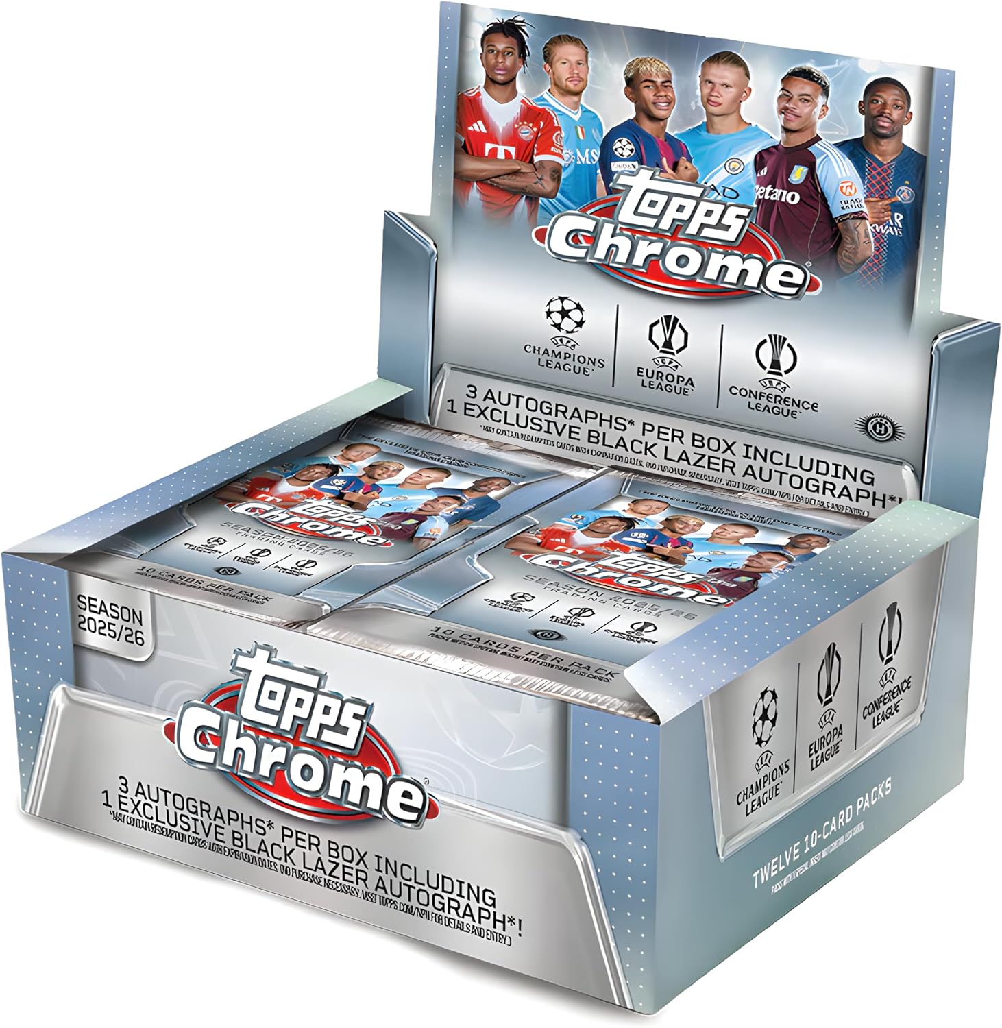 2025-26 Topps Chrome UCC UEFA Club Competitions Soccer Jumbo Box