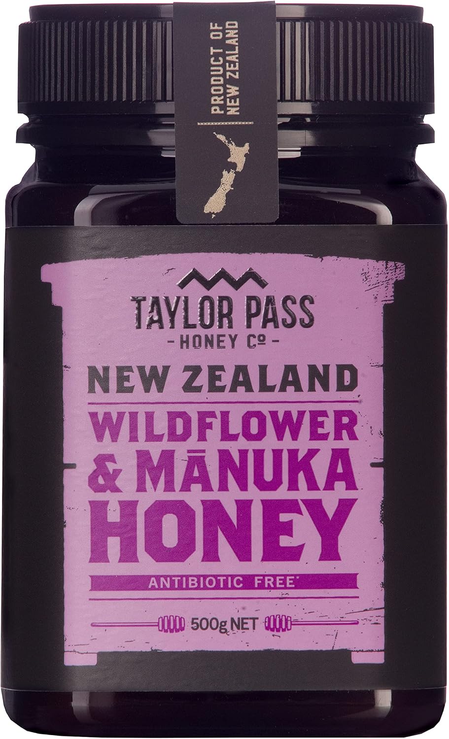 Taylor Pass Honey Co. Wildflower & Manuka Honey | Sustainable New Zealand Honey | 500g