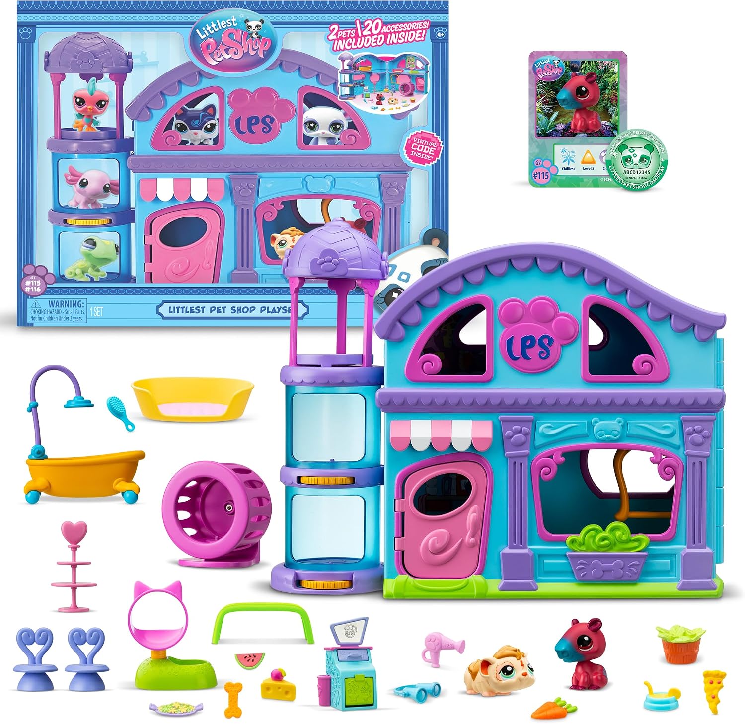 Littlest Pet Shop Playset - LPS Gen 7, Authentic Mystery Figures, Surprise Collectible Kidult Toy, Girls, Boys, Kids, Tweens Ages 4+
