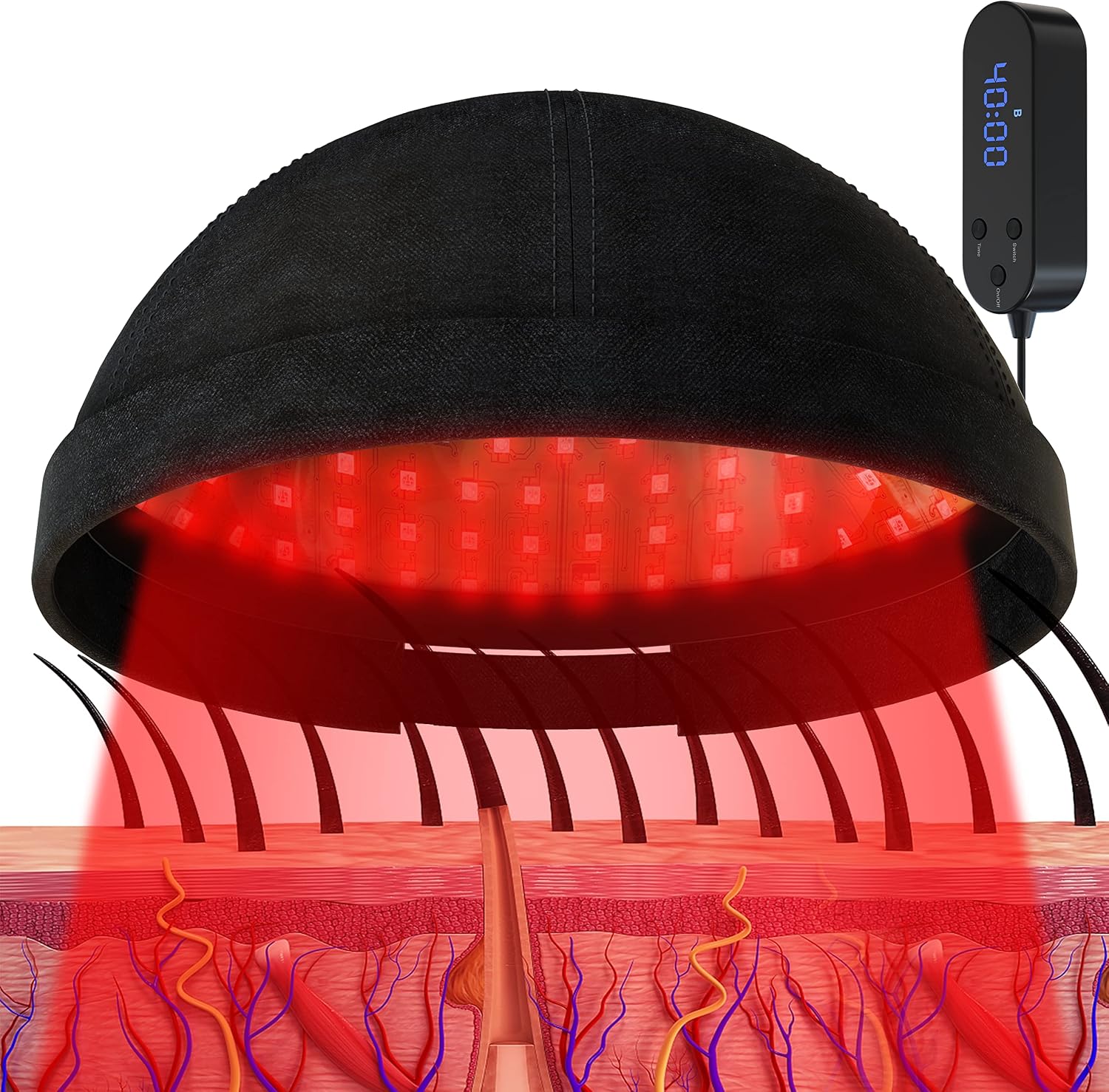KTS Laser Therapy System for Hair Growth, Hair Regrowth Helmet & Hat for Men and Women, Hair Loss Treatment for Thinning Hair