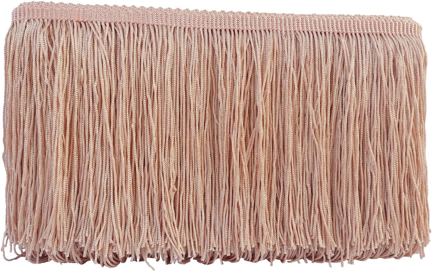 Chainette Fringe Trim 6 Inch 10 Yards Tassel Fringe Trim for Sewing Craft DIY Decoration(905 Champagne)