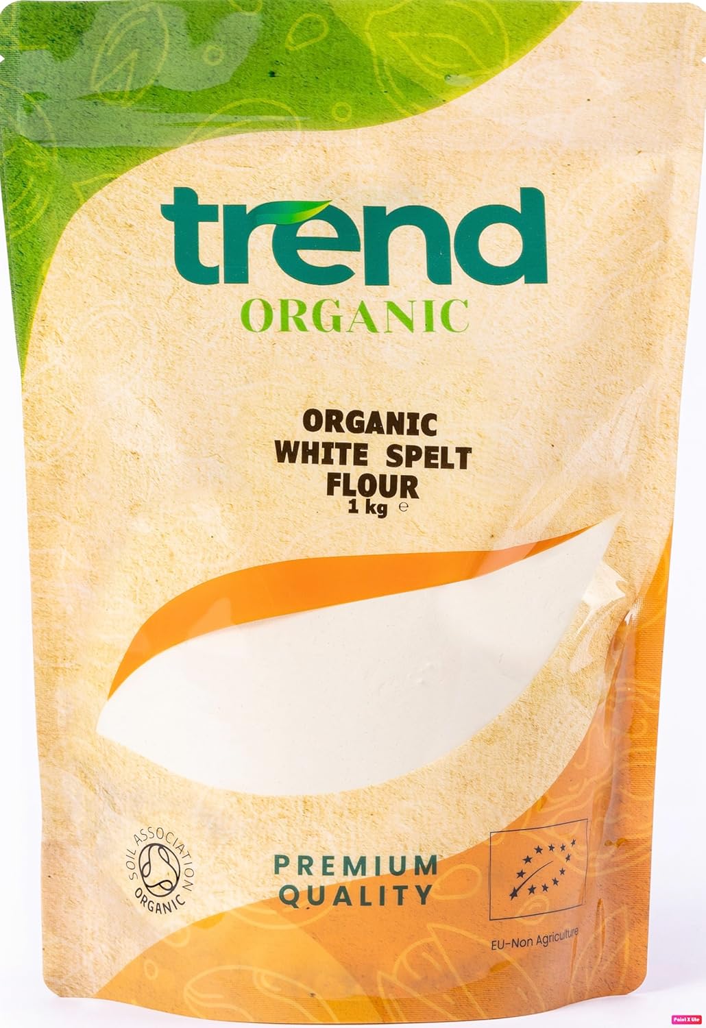 Trend Organic White Spelt Flour, 1kg - Ideal for Baking and Cooking with Its Nutrient-Rich Component - Certified Organic, Vegan, Non-GMO, No Additives No Preservatives, Raw
