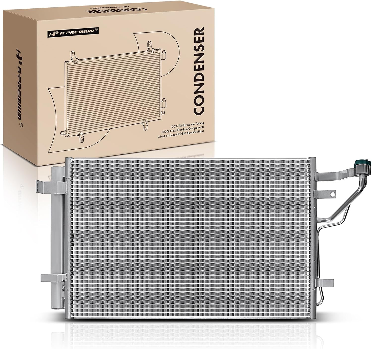 A-Premium Air Conditioning A/C Condenser Compatible with Hyundai Elantra 2007-2012 L4 2.0L