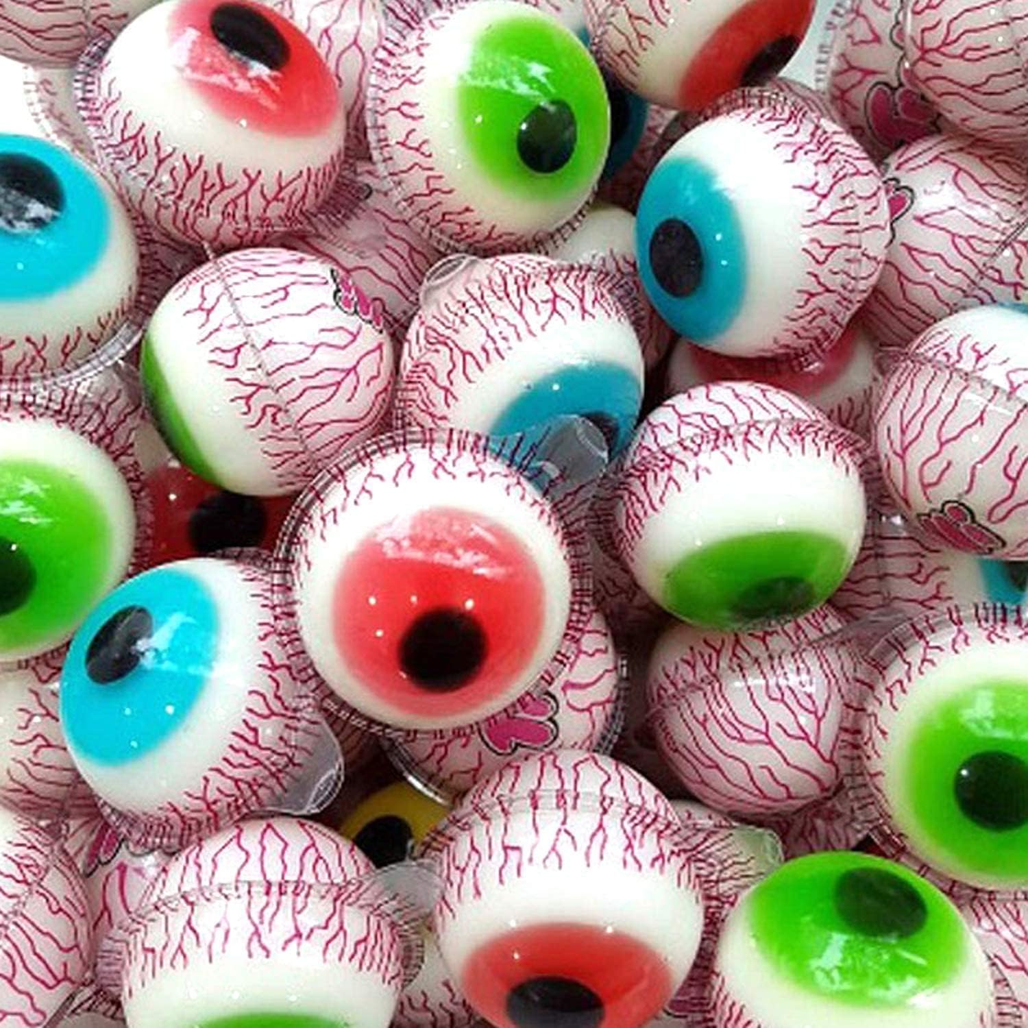Hilary Trolli Pop Eye Soft Fruit Gummy Glotzer Candy with Sour Center 18.8g x 12 Bags in Box