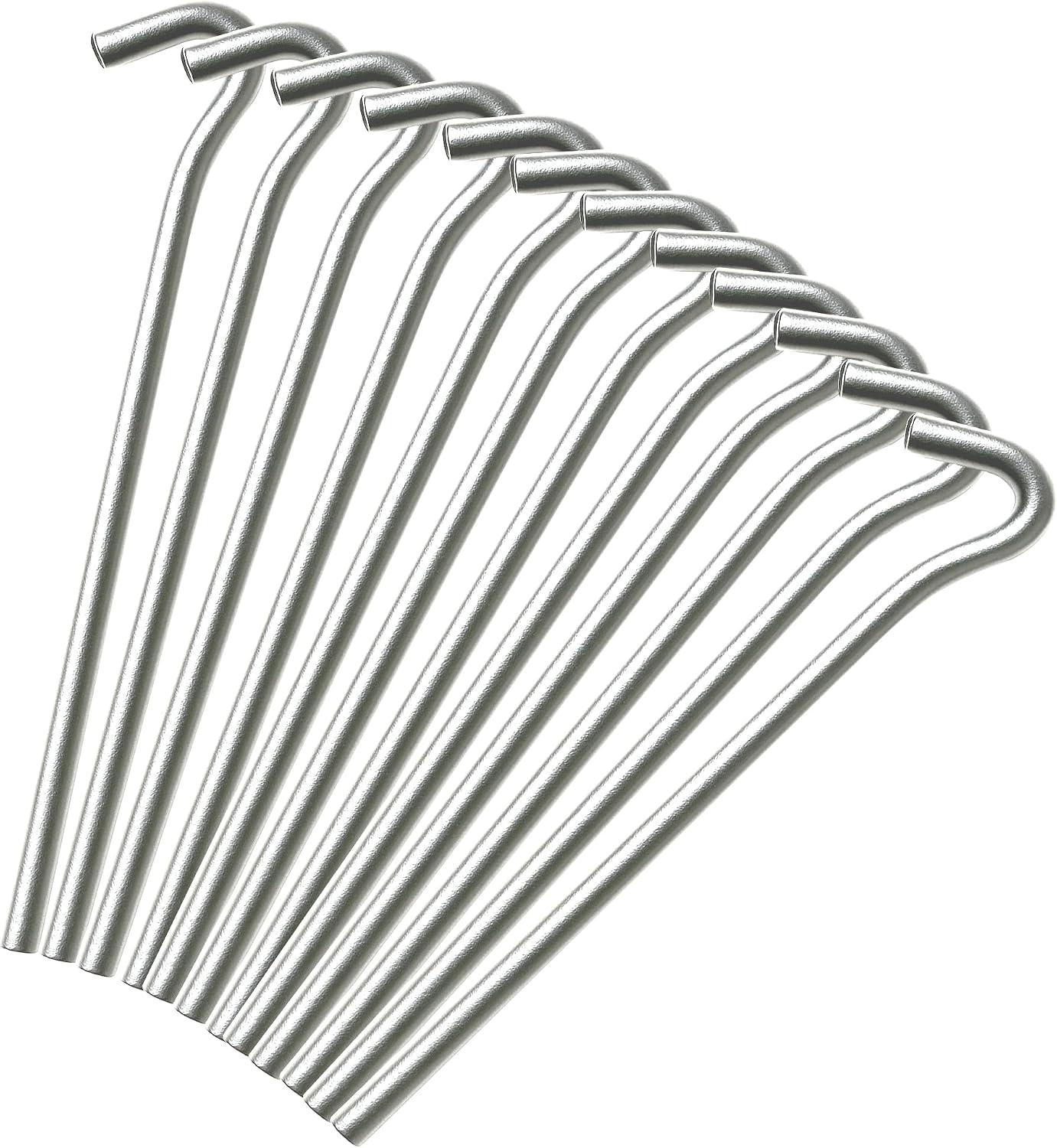 Keplin Pack of 50 Alloy Steel Tent Pegs - 9" (23cm) | Weather-Resistant,Rust Free, Versatile, Heavy Duty & Durable Metal Hooks for Camping, Gazebos, Netting, Hiking & Tarps Galvanised for Longetivity