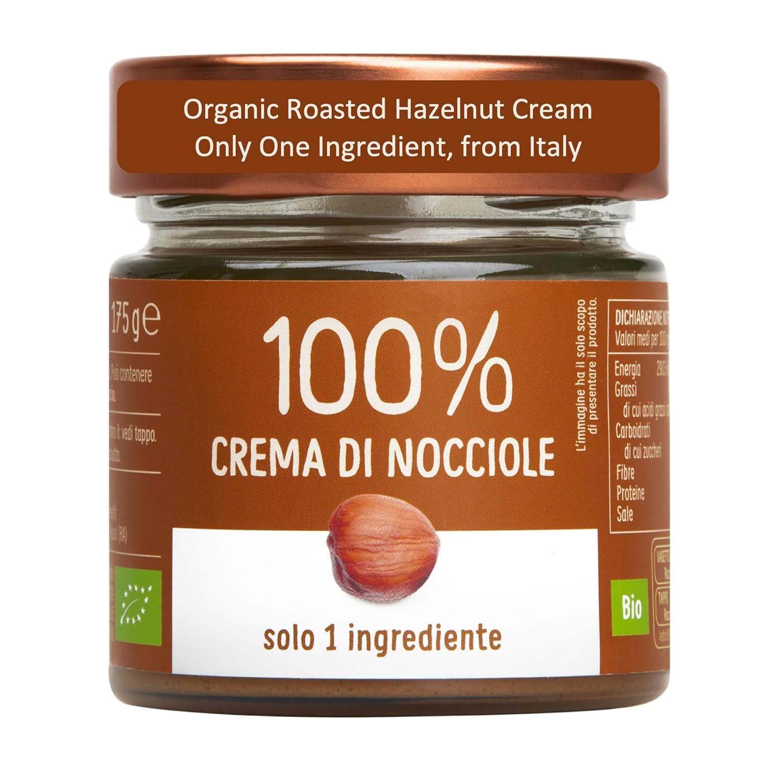 WellEatable Organic Roasted Hazelnut Cream, +6 Mins Mixing Required Before First Use, 100% One Ingredient, No Sugar Added, No Palm Oil, Vegan, Paleo, Keto Friendly, Non-GMO, 6.2 Ounce (Pack of 1)
