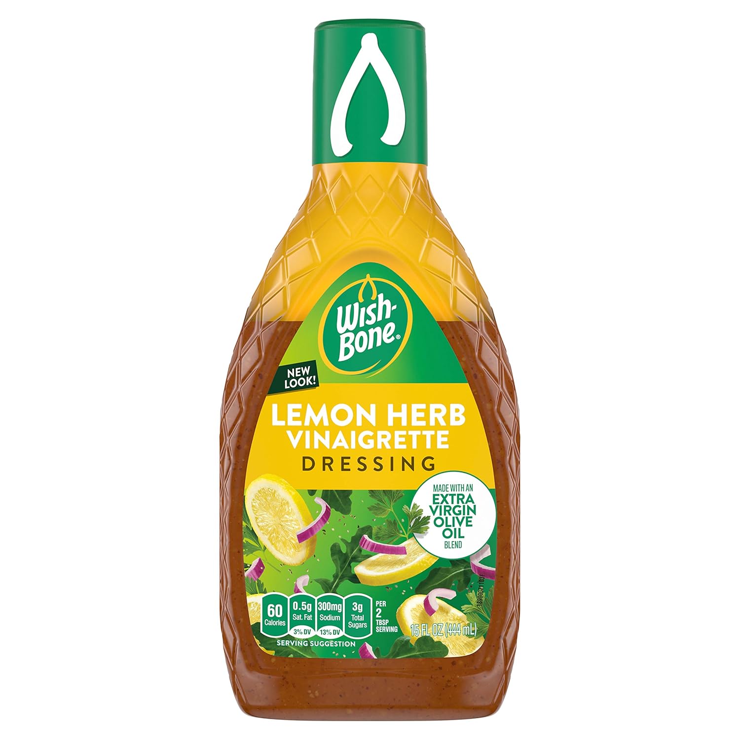 Wish-Bone Extra Virgin Olive Oil Blend Lemon Herb Dressing, 15 FL oz