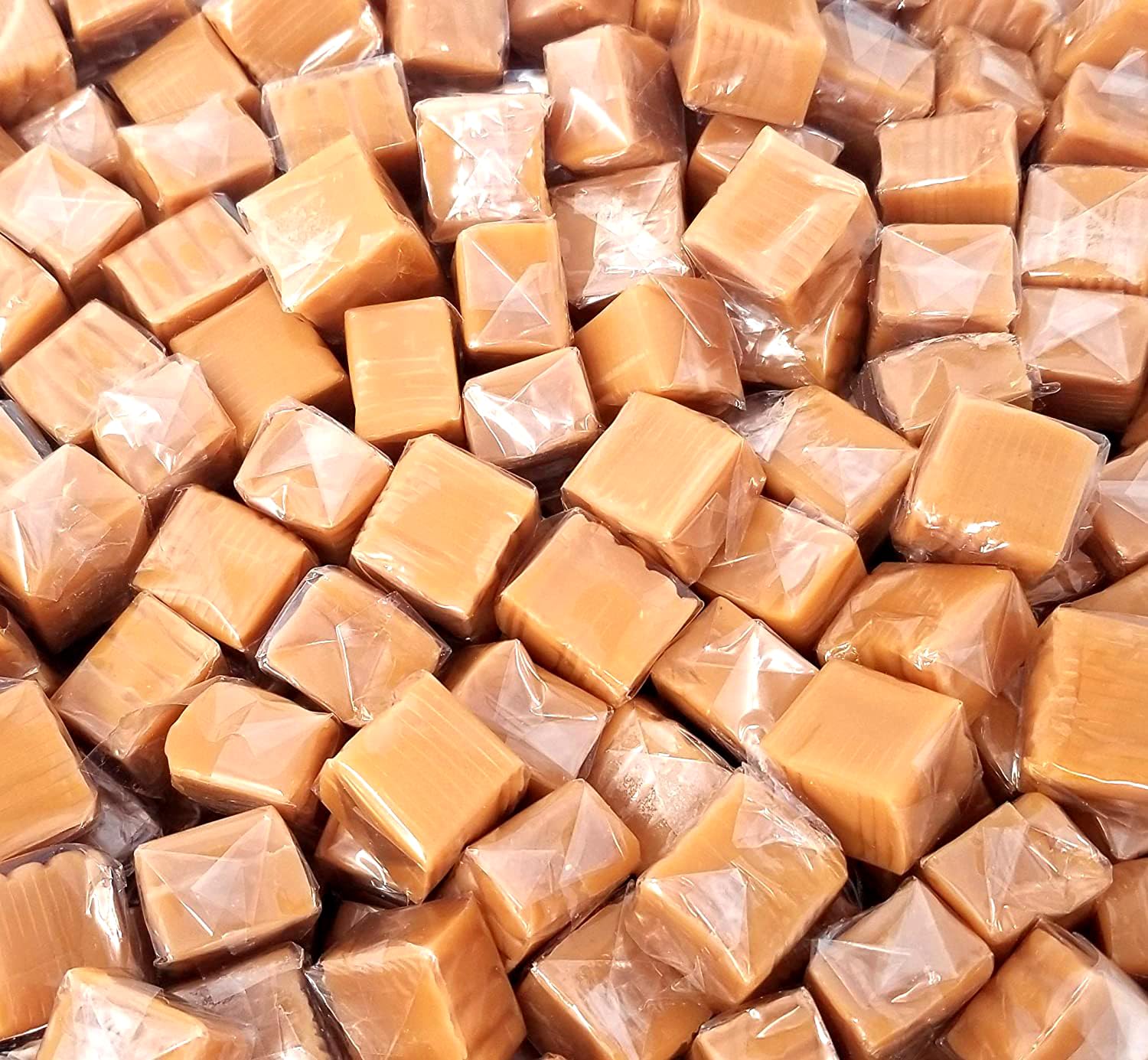 Caramel Cubes Candy - 2 Pound Bulk Pack (About 150 Count) - Individually Wrapped