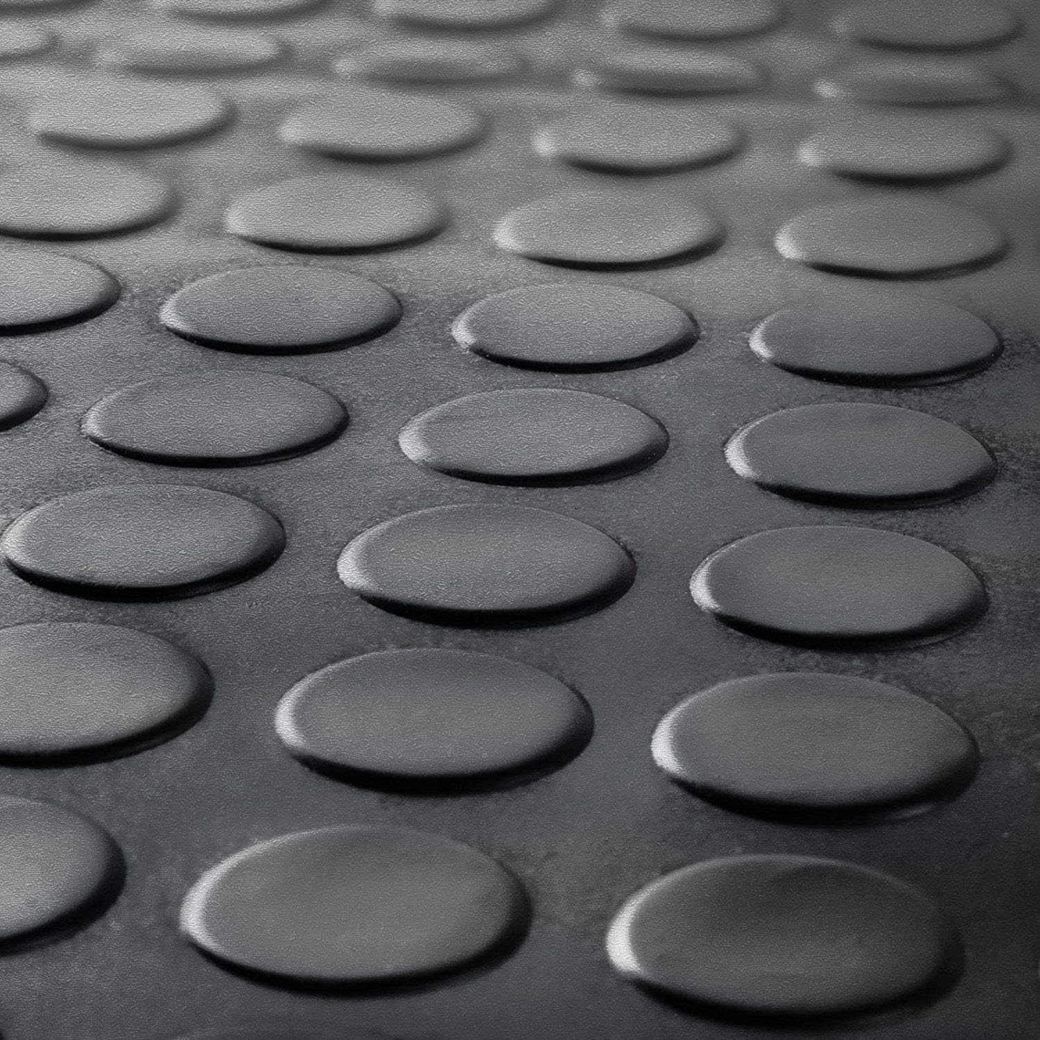 2m x 1.5m | Coin Rubber Garage Flooring Matting | 16 Sizes to Choose from on This Listing | 3mm Thick Floor Mat | A Grade | 6ft 6" x 4ft 9" | 72" x 57 Inches | 200 x 150cm