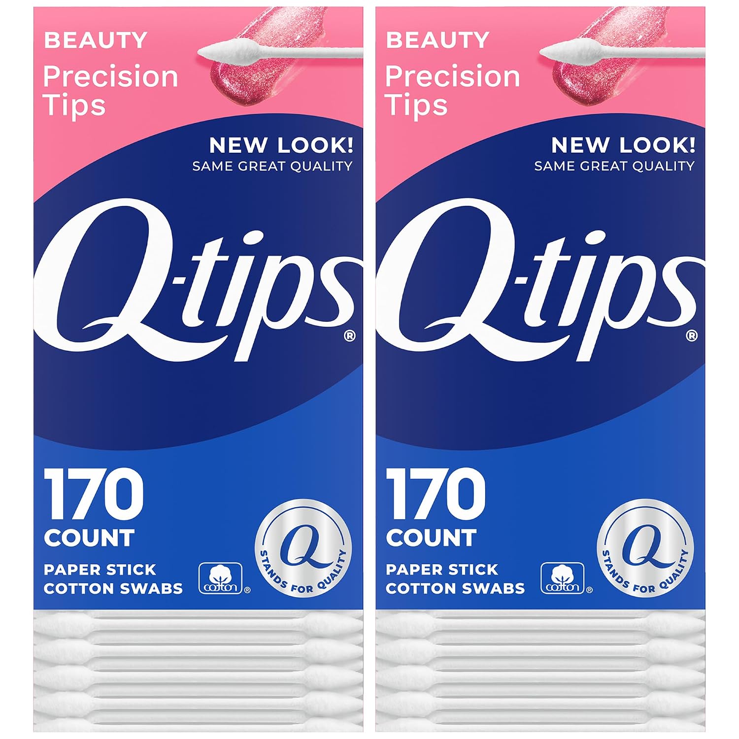 Q-tips Precision Tips Cotton Swabs 170 Count 2-Pack – Makeup Tools, Beauty, Personal Care & Household Essentials