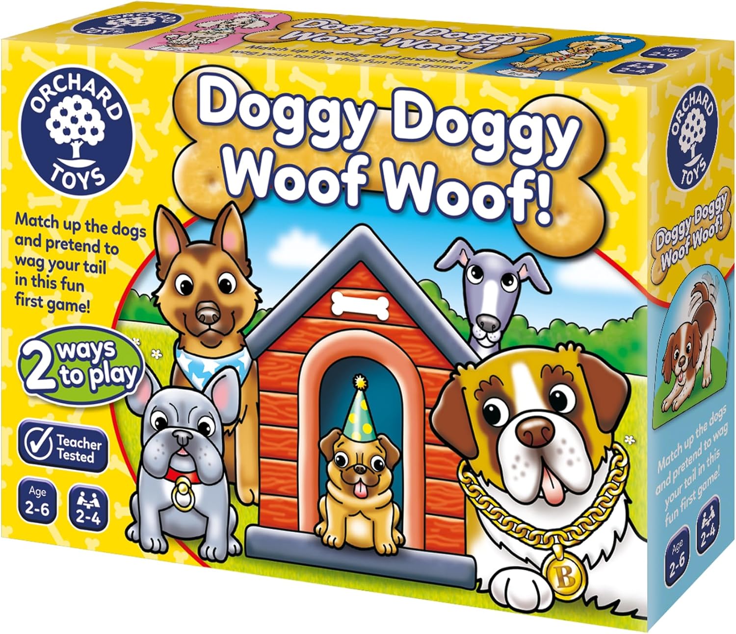 ORCHARD TOYS Doggy Doggy Woof Woof!, Educational and Fun Matching and Memory Game, Ideal For Kids Age 2-6