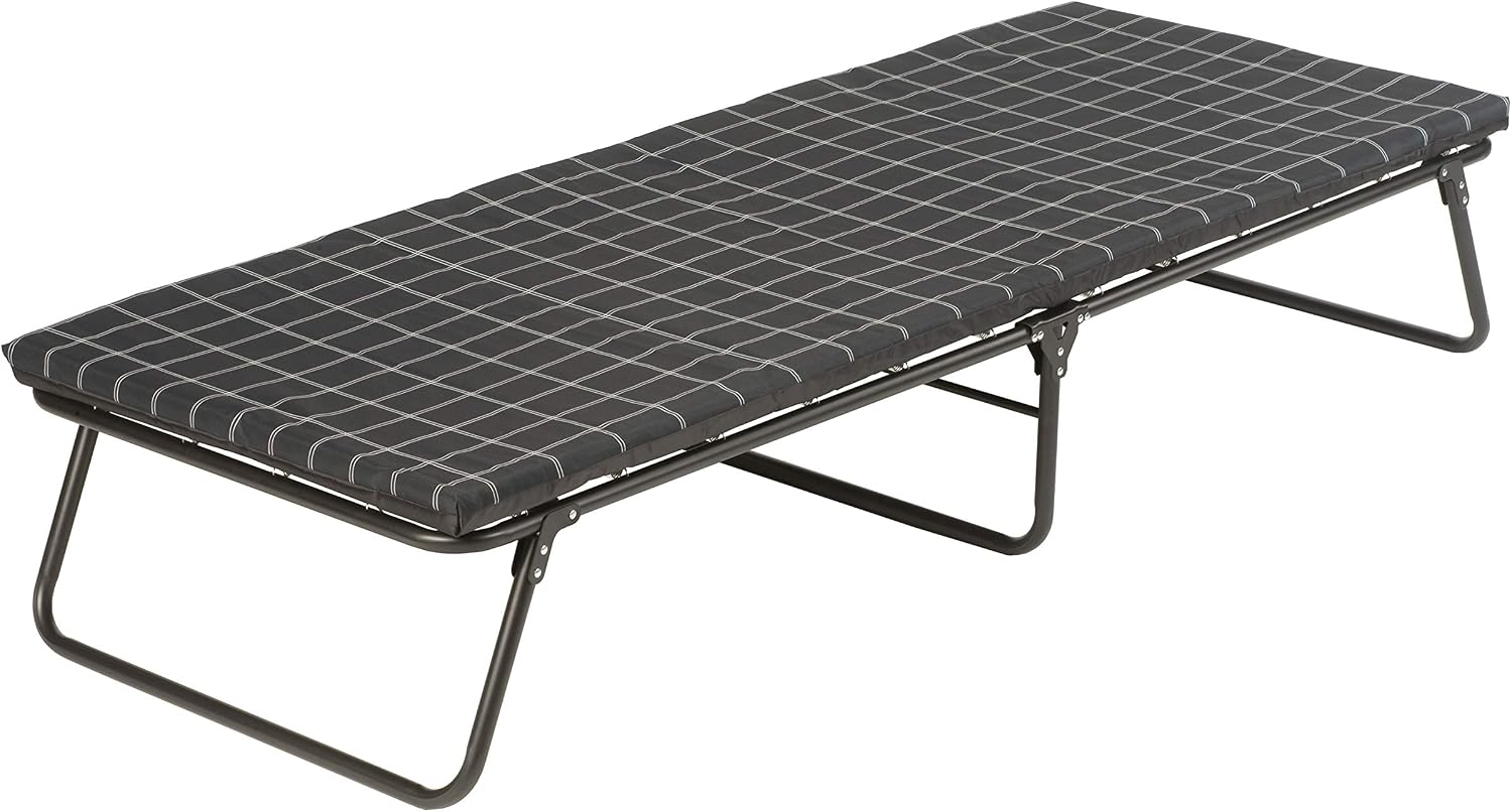 Coleman ComfortSmart Glamping Cot with Sleeping Pad, Folding Steel Cot with Thick Mattress Pad for Comfortable Sleeping, Deluxe Size Available for Big & Tall Adults