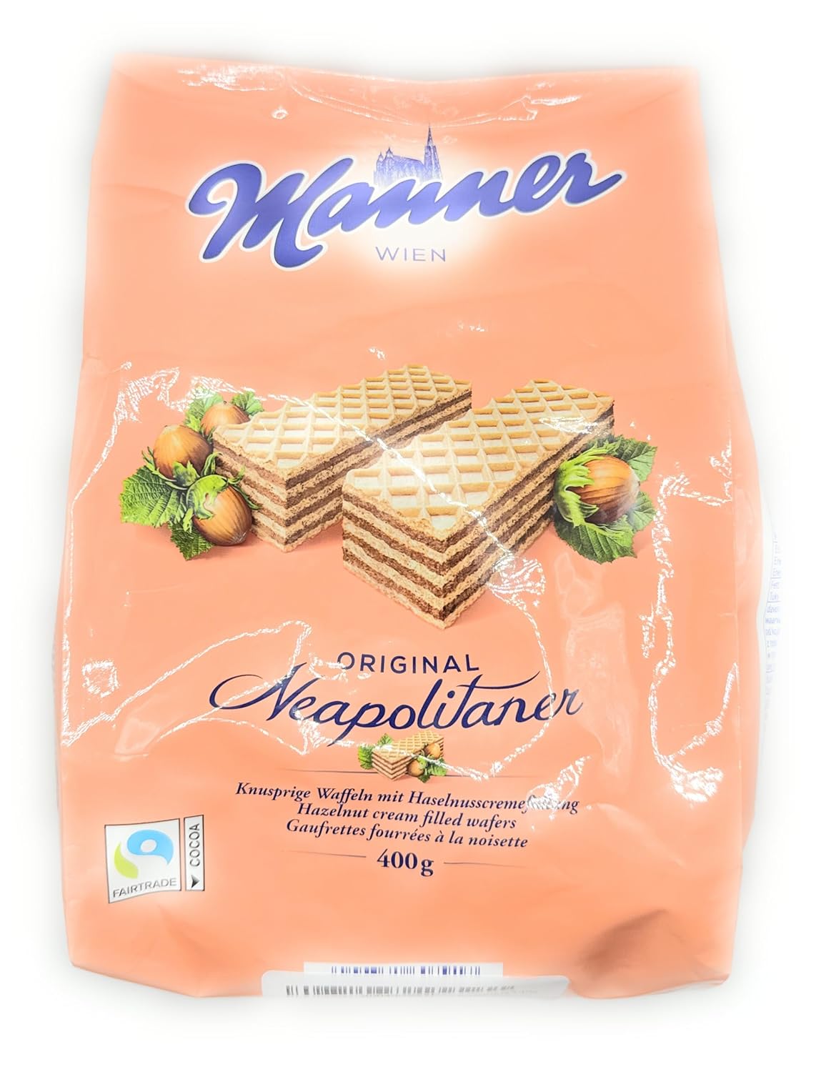 Hazelnut Cream Filled Wafers (manner) 14oz