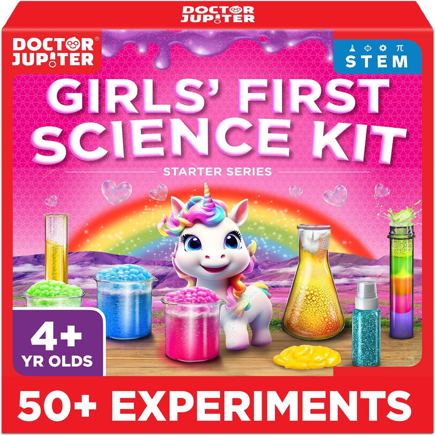 Doctor Jupiter Girls' First Science Experiments Kit for Kids Ages 4+