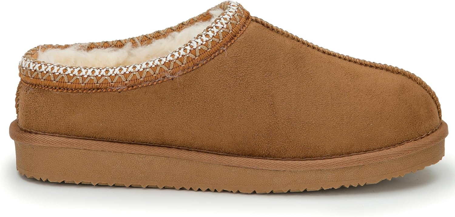 Polar Women s Slippers Faux Suede, Flexible Waterproof Anti Slip Rubber Sole With Memory Foam, Aztec Fluffy Faux Fur Lined Slip Ons, Ladies Walking Shoes for Indoor & Outdoor