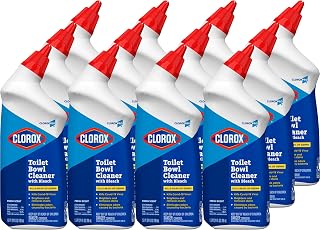 CloroxPro Commercial Solutions, Clorox Manual Toilet Bowl Cleaner with Bleach, Automatic Toilet Cleaner, Fresh Scent, 24 Ounces (Pack of 12) - 00031