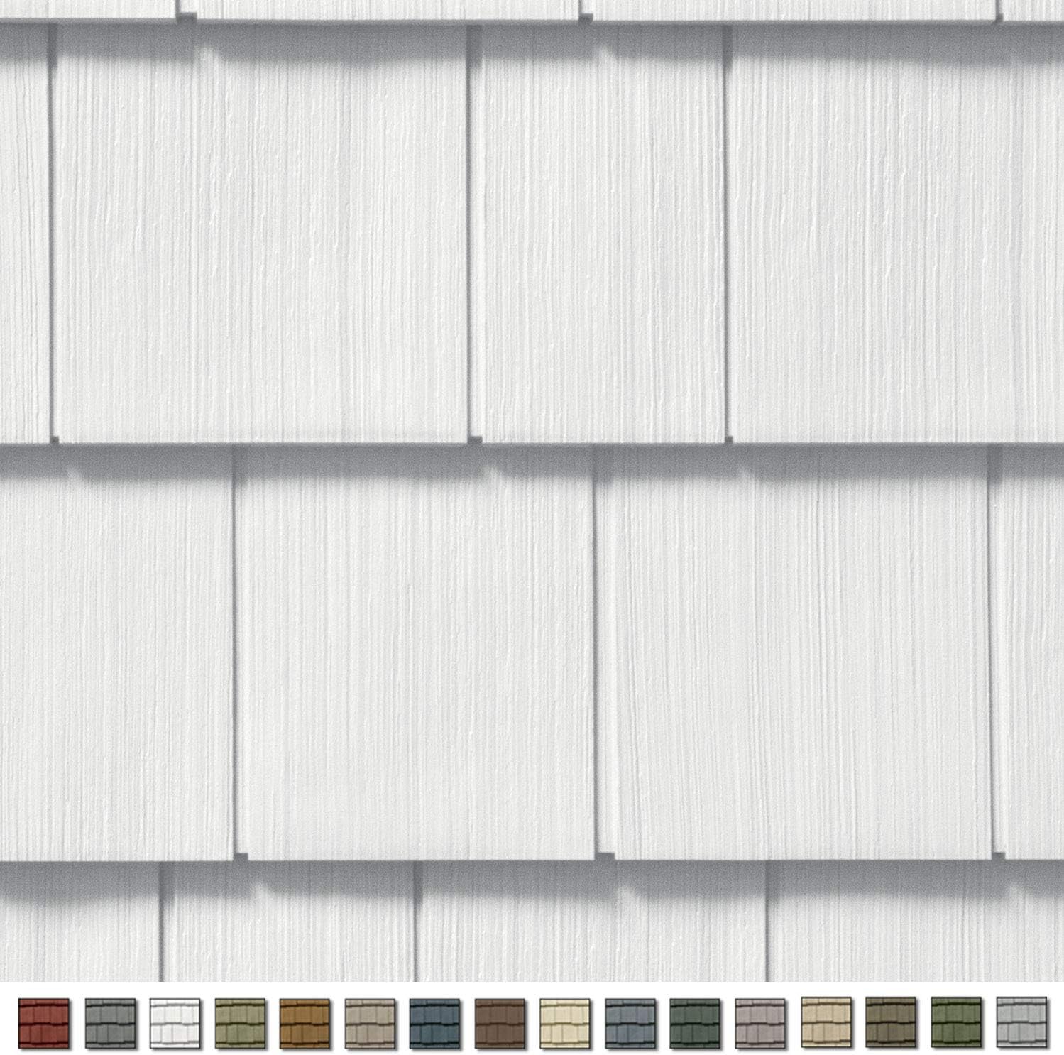 Cedar Impressions Double 7 Inch Straight Edge Perfection Shingle Siding (1/2 Square)