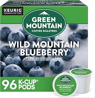 Green Mountain Coffee Roasters Wild Mountain Blueberry Keurig Single-Serve K-Cup pods, Light Roast Coffee, 96 Count