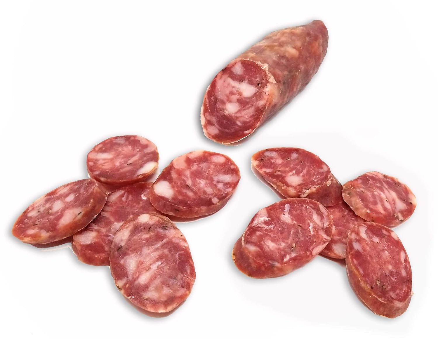 Frank and Sal Brand Dry Sweet Sausage - Made in Brooklyn - 2 Sticks - Approximately 1.5 Pounds