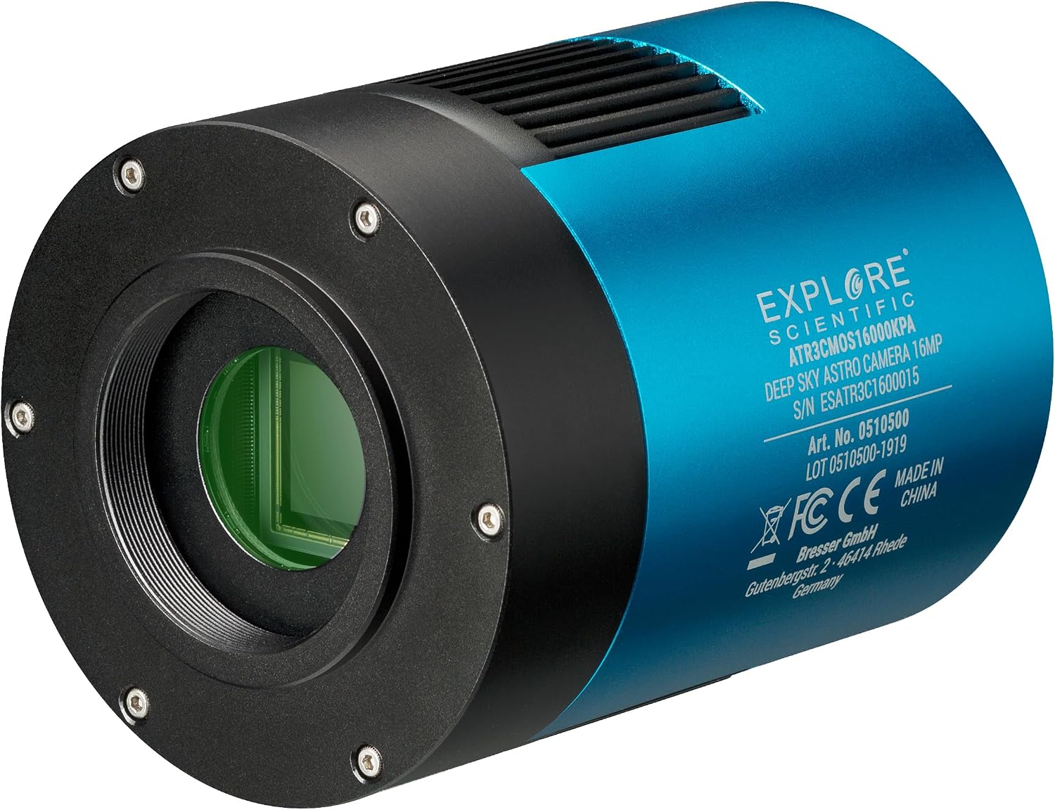 Explore Scientific Deep Sky Astro Colour Camera 16MP USB 3.0 with Panasonic CMOS Sensor and Active Cooling