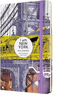 Moleskine Limited Edition Notebook I Am New York, Large, Ruled/Lined, White, Hard Cover (5 x 8.25) 240 Pages