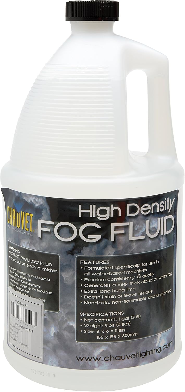 CHAUVET DJ High-Density Fog Machine Fluid - One Gallon | Fog Machines (Packaging May Vary)