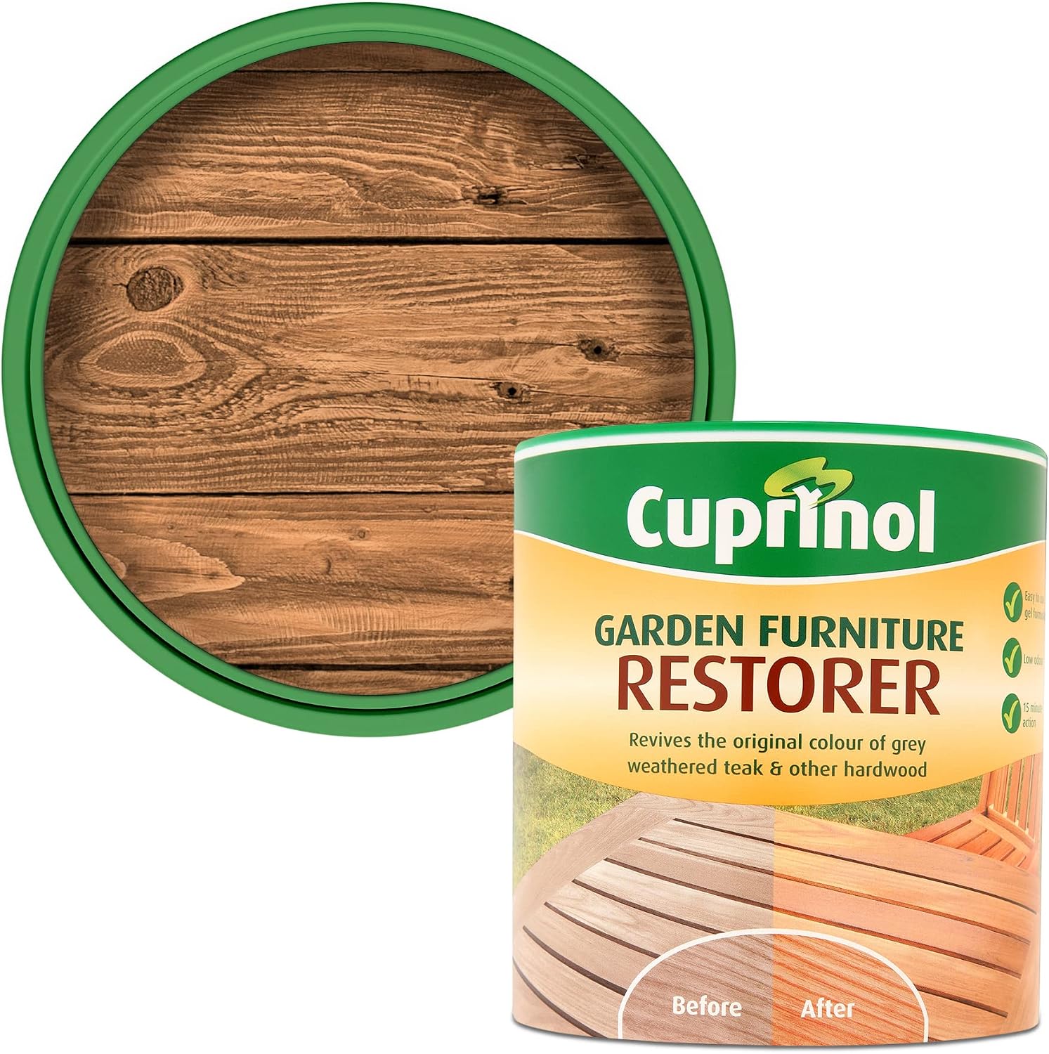 Cuprinol Garden Furniture Restorer For Wood, 1L, Clear