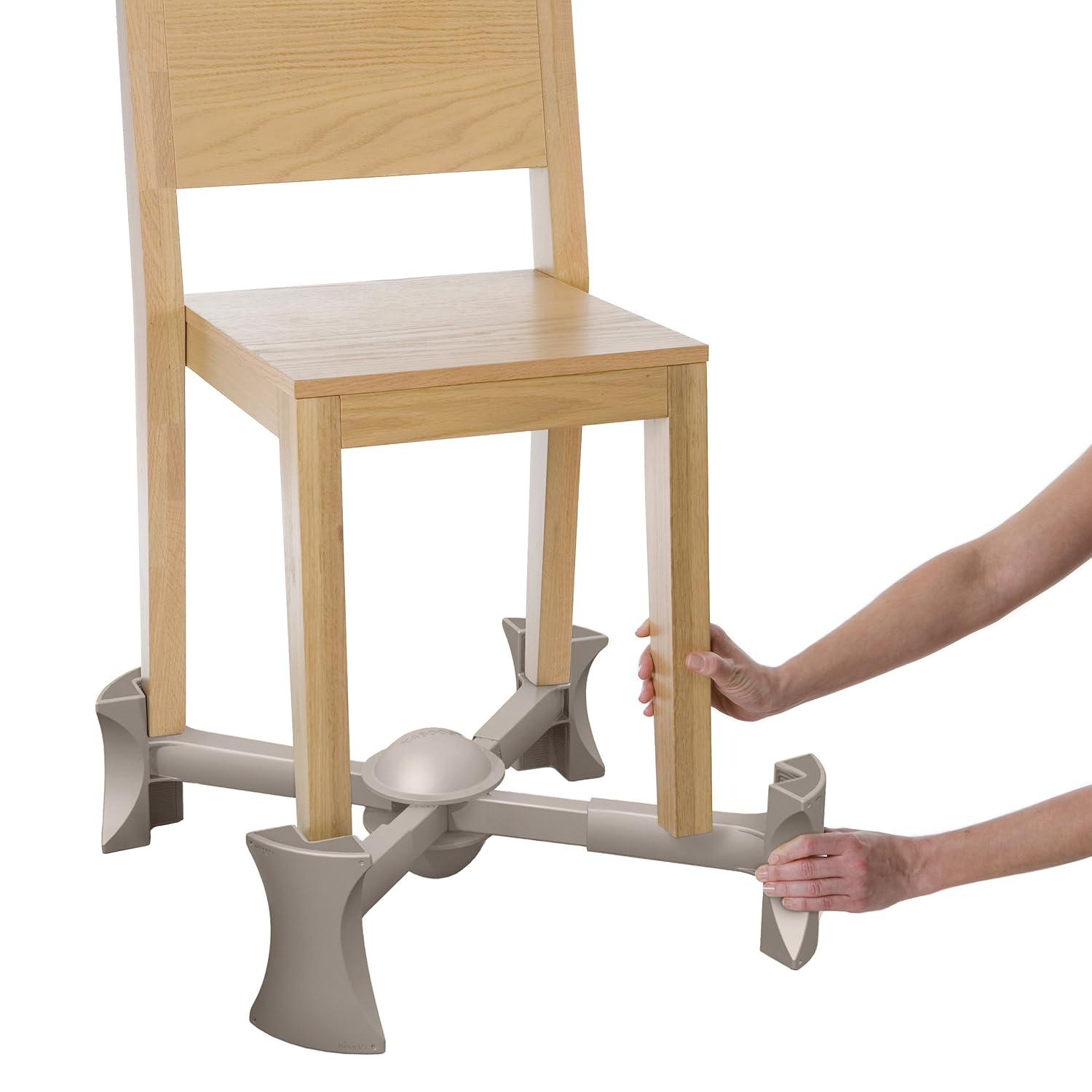Booster Seat for Kitchen Chair, Natural – Goes Under The Chair – Portable Booster for Toddlers and Grown Ups