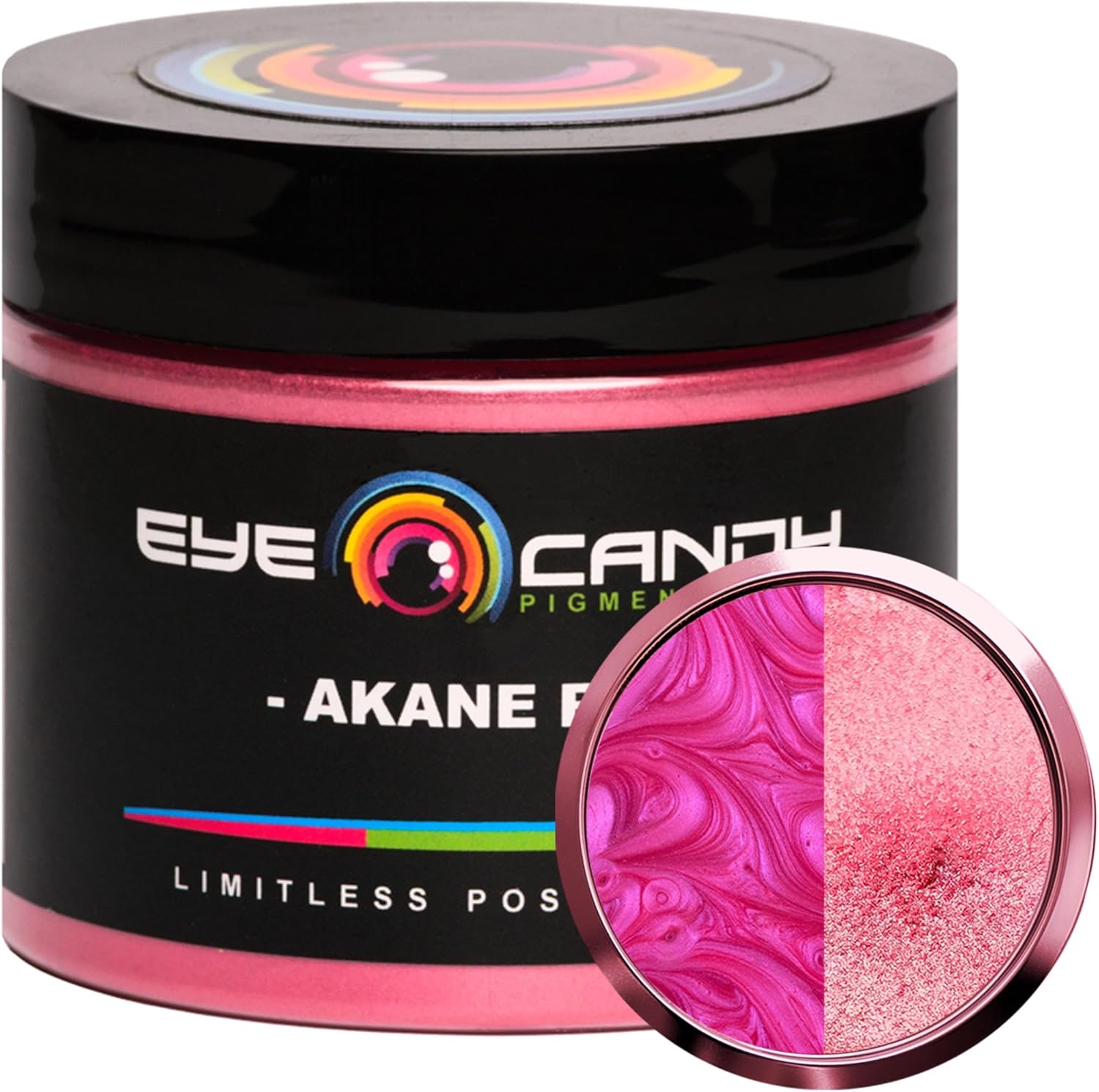Eye Candy Premium Mica Powder Pigment “Akane Red” (50g) Multipurpose DIY Arts and Crafts Additive | Natural Bath Bombs, Resin, Paint, Epoxy, Soap, Nail Polish, Lip Balm (Akane Red, 50G)