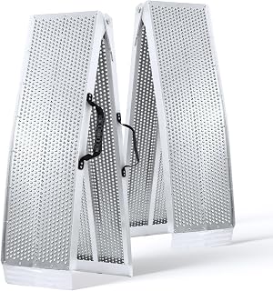 Loading Ramps, Folding Portable Ramps, 7.5FT Upgrade Aluminum ATV Ramps, Truck Ramps, Motorcycles Ramps, Trailers Ramps for Lawnmowers, Dirt Bikes, Golf Cart with 1500Lbs Max Load / 2Pcs
