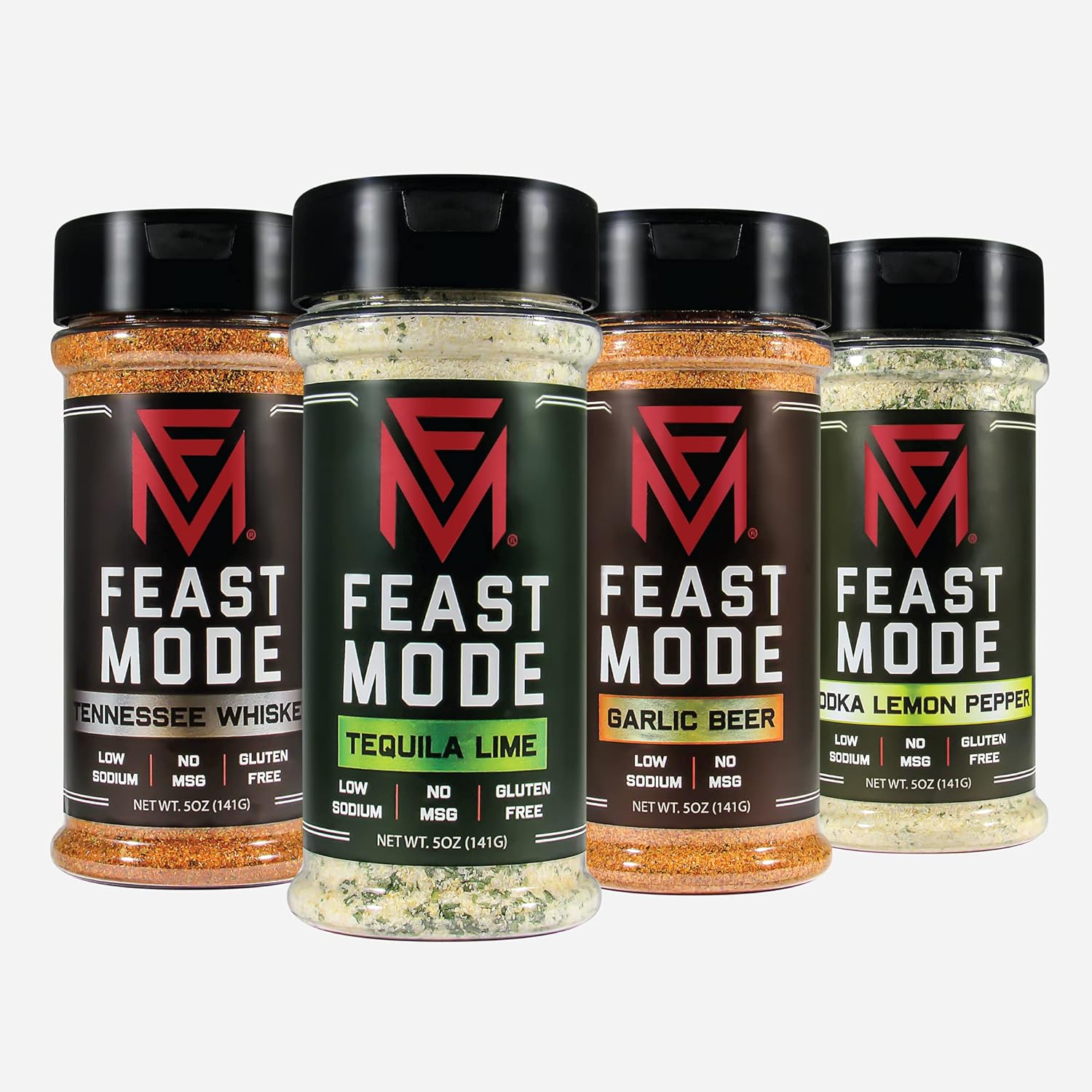 Mojo 4 Pack Blends - Feast Mode Flavors - Low Sodium , No MSG , Gluten Free , All Natural , Meal Prep Seasoning