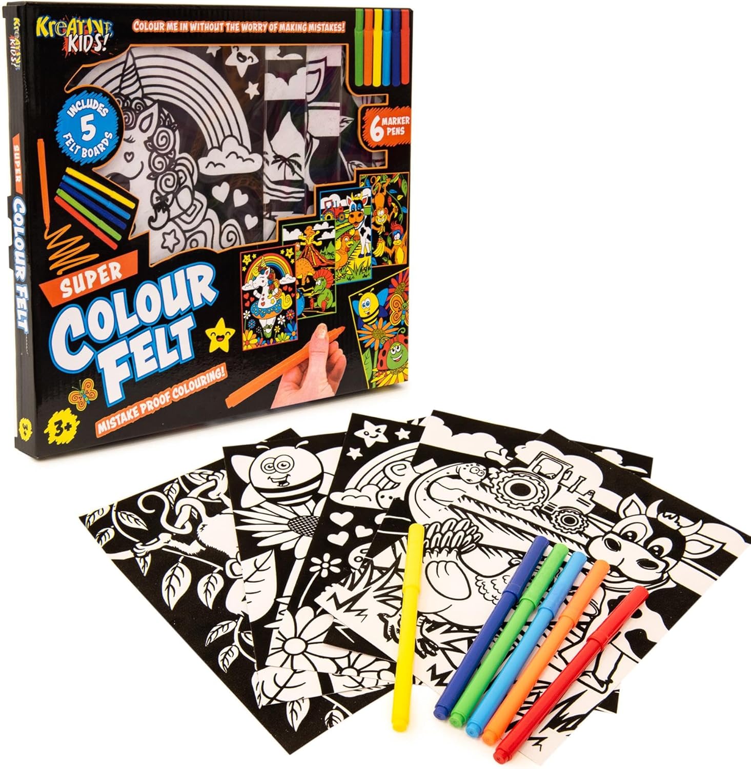 Kreative Kids Colour Felt Art Kit | Arts and Crafts | Kids Art Sets