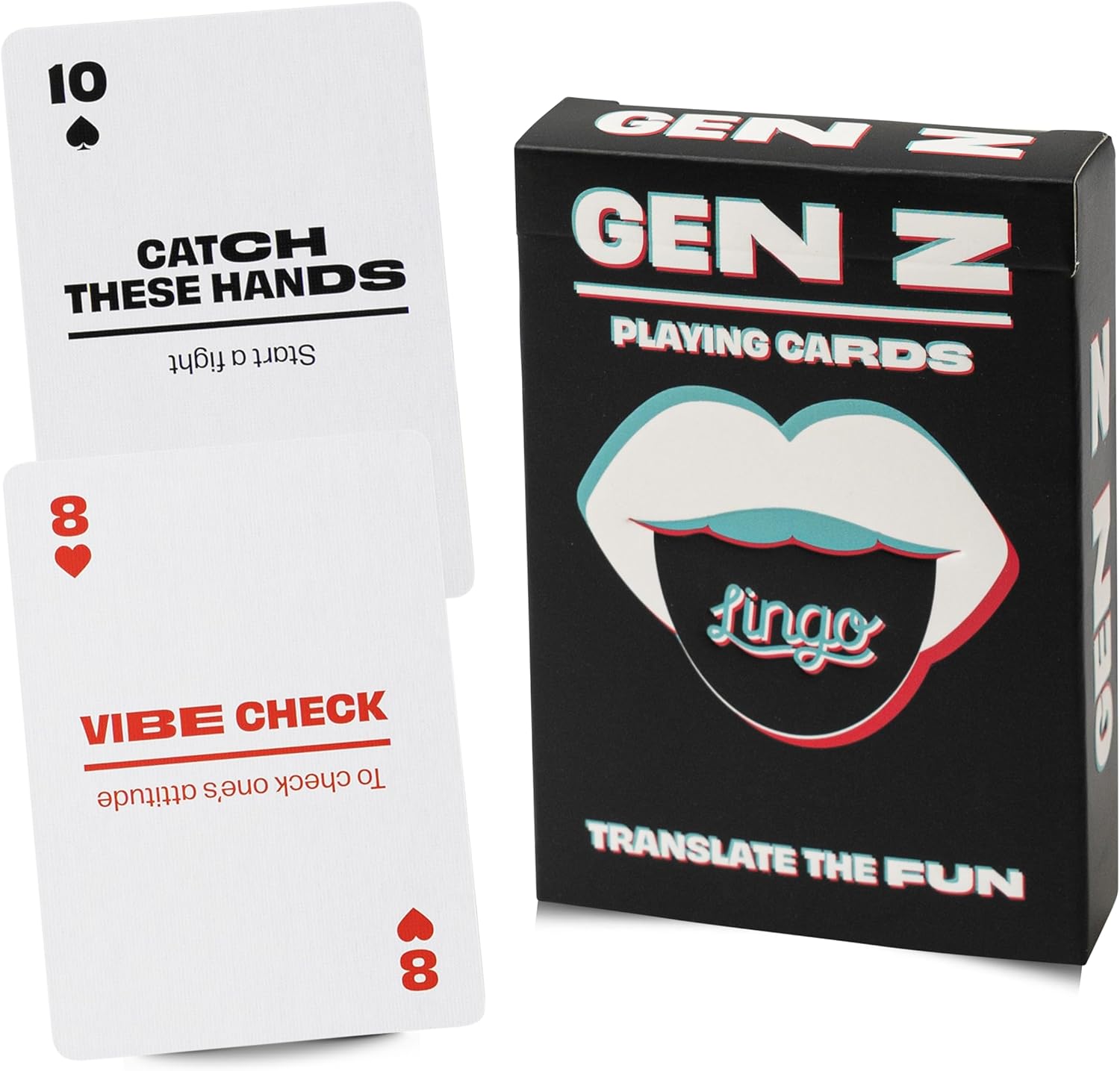 Gen Z Lingo Playing Cards | Travel Flashcards | Learn Gen Z Slang Vocabulary in A Fun & Easy Way | 52 Essential Translations