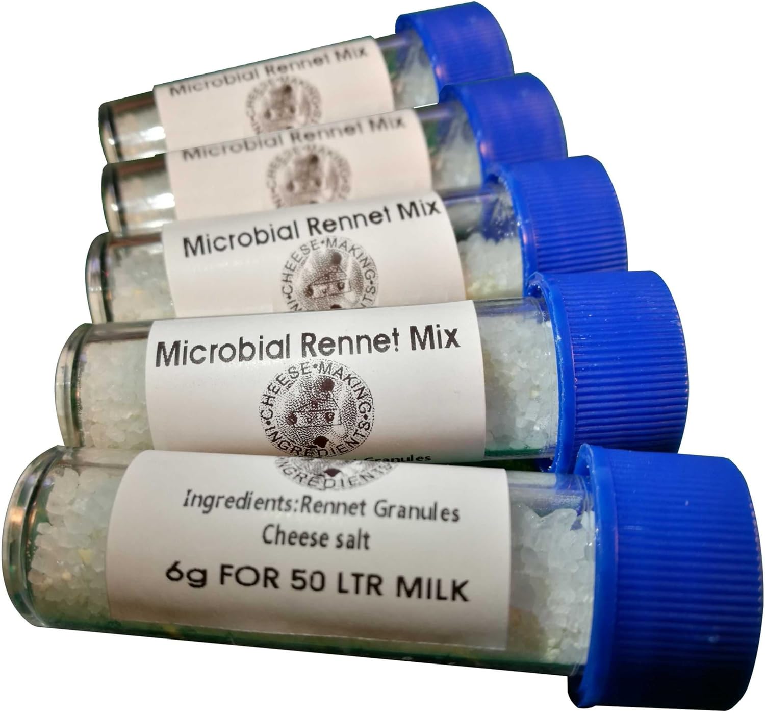 5 X Microbial Rennet & Cheese Salt Mix 6g | Rennin Cheese salt & Coagulant Tub …