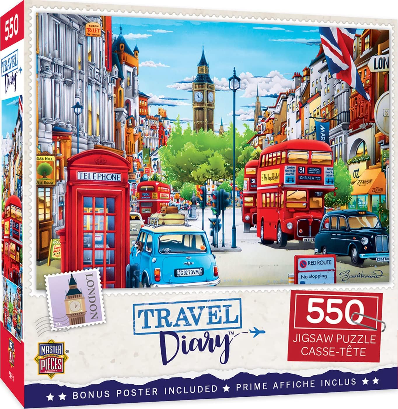 Masterpieces 500 Piece Jigsaw Puzzle for Adults and Family - London - 15"x21"